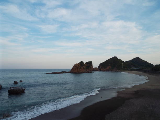 istock Kyushu Miyazaki Nichinan Ume seaside drone 1145641217