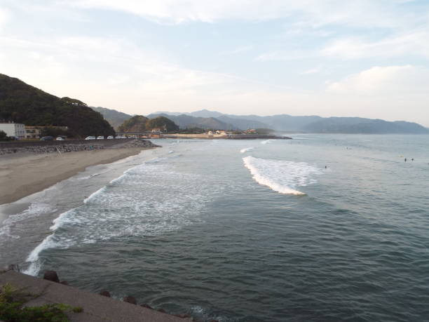 istock Kyushu Miyazaki Nichinan Ume seaside drone 1145641268