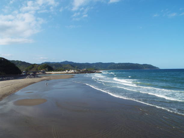 istock Kyushu Miyazaki Nichinan Ume seaside drone 1145641279
