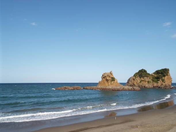 istock Kyushu Miyazaki Nichinan Ume seaside drone 1145641333