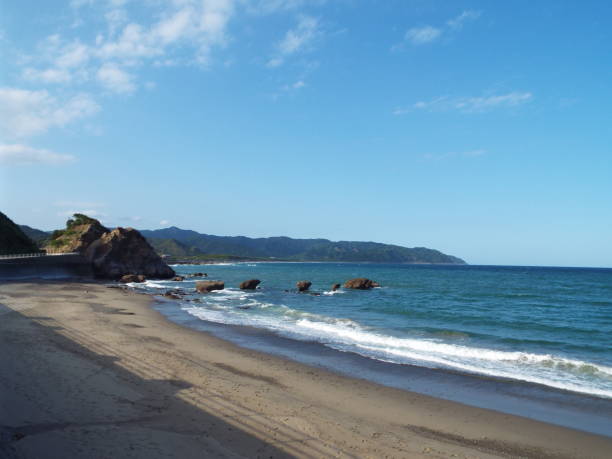 istock Kyushu Miyazaki Nichinan Ume seaside drone 1145641342