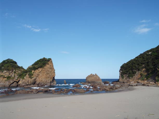 istock Kyushu Miyazaki Nichinan Ume seaside drone 1145641349