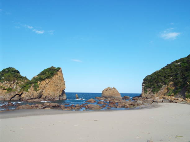 istock Kyushu Miyazaki Nichinan Ume seaside drone 1145641357
