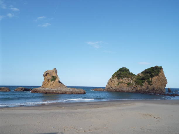 istock Kyushu Miyazaki Nichinan Ume seaside drone 1145641369