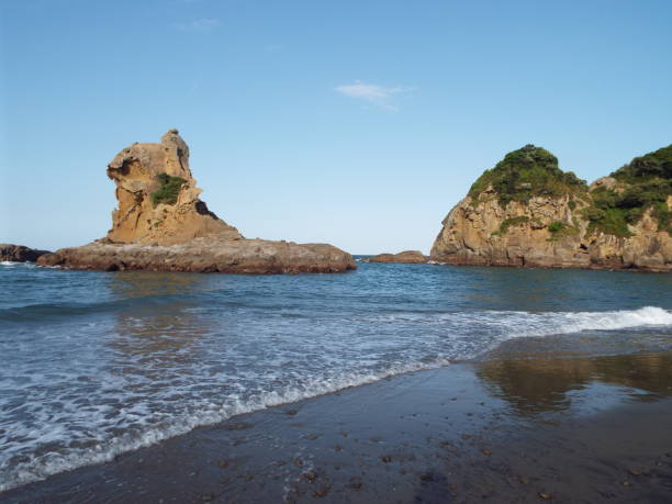 istock Kyushu Miyazaki Nichinan Ume seaside drone 1145641395