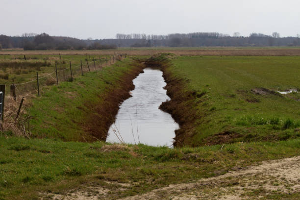istock view on a dig filled with water in rhede ems emsland germany 1145645465