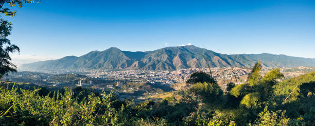 istock Panoramic aerial view of Caracas during a sunset 1145647114