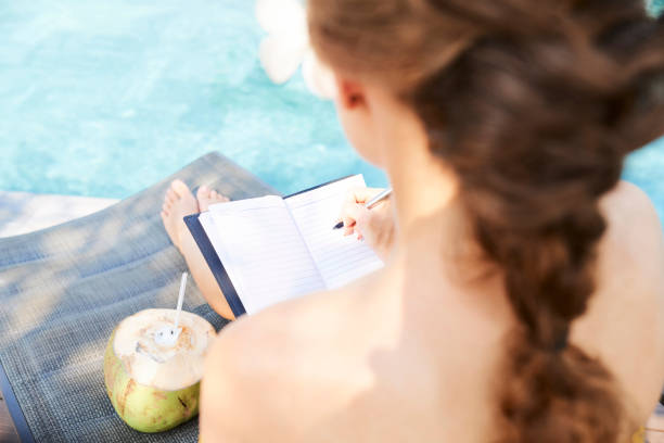 istock Woman filling journal 1145647527