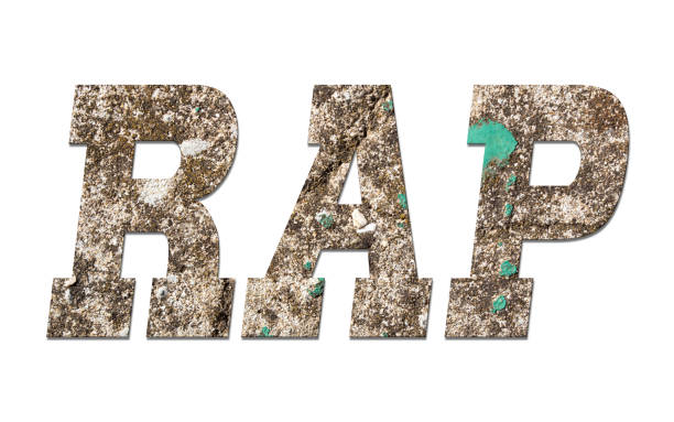 istock RAP word with old concrete wall on white background 1145649072