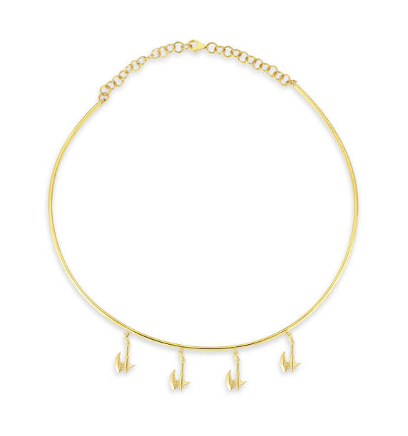istock Axe Silver Gold Pendant Necklace Jewelry 1145649967