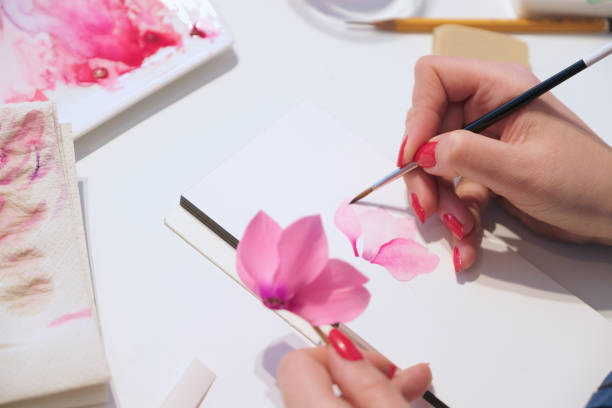 istock The process of drawing in watercolor 1145653268