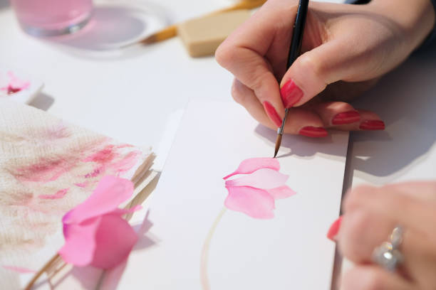 istock The process of drawing in watercolor 1145653290