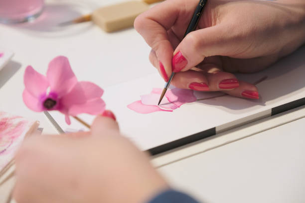 istock The process of drawing in watercolor 1145653868
