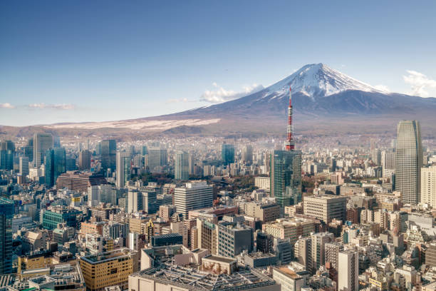 istock Mt. Fuji and Tokyo skyline 1145657073