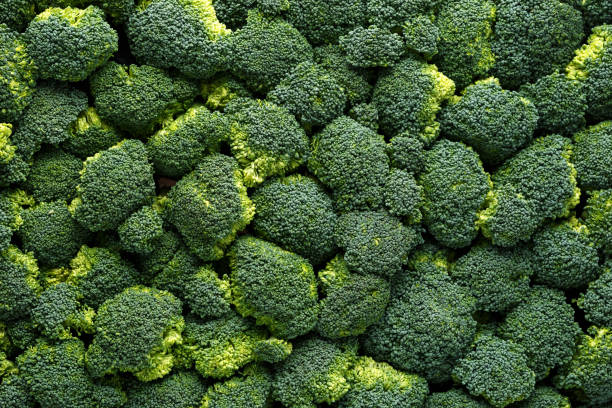 istock Healthy Fresh Green raw Broccoli. background, texture. 1145658683