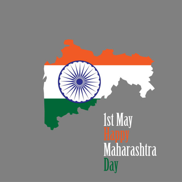1st May Celebrating Happy Maharashtra Day illustration vector image 1st May Celebrating Happy Maharashtra Day illustration vector image Maharashtra Day stock illustrations