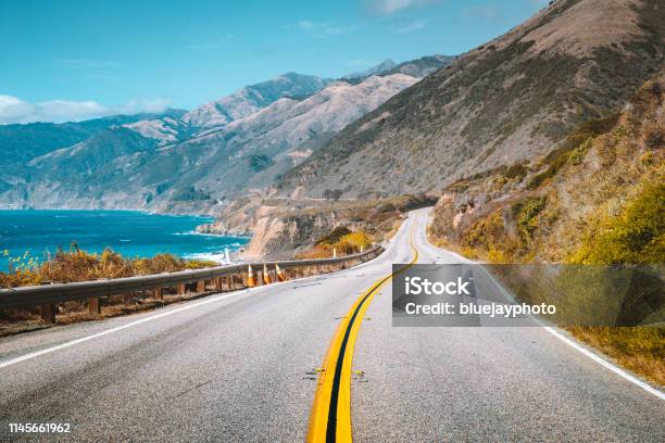 Famous Highway 1 At Big Sur California Central Coast Usa Stock Photo - Download Image Now