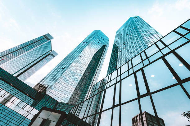 istock Modern skyscrapers in business district 1145664841