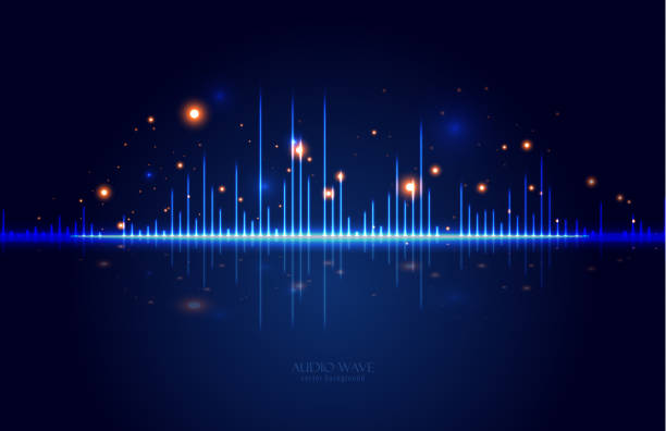 audio-waves vector hintergrund - tanzmusik stock-grafiken, -clipart, -cartoons und -symbole