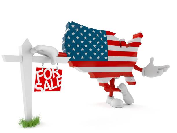 istock USA character with real estate sign 1145667928
