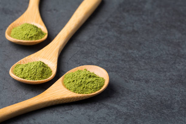 istock Moringa powder in the spoons - Moringa oleifera 1145672426