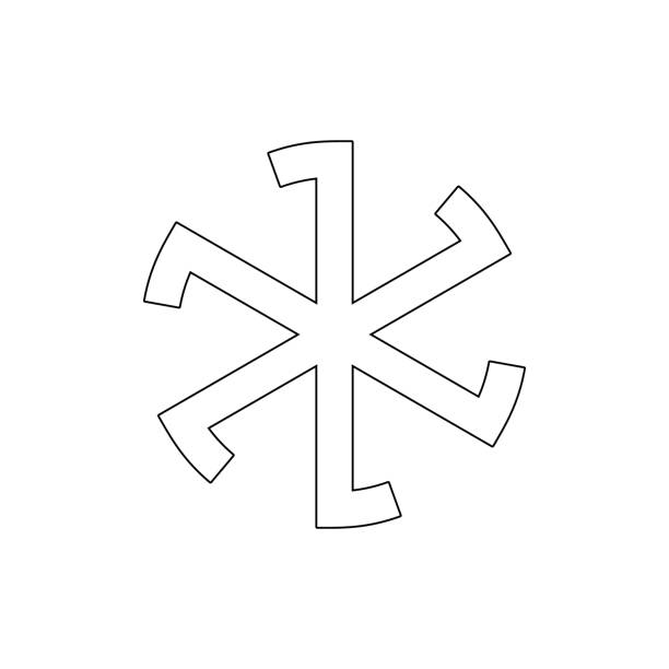 religion symbol, paganism outline icon. Element of religion symbol illustration. Signs and symbols icon can be used for web, logo, mobile app, UI, UX religion symbol, paganism outline icon. Element of religion symbol illustration. Signs and symbols icon can be used for web, logo, mobile app, UI, UX on white background egyptian demons stock illustrations