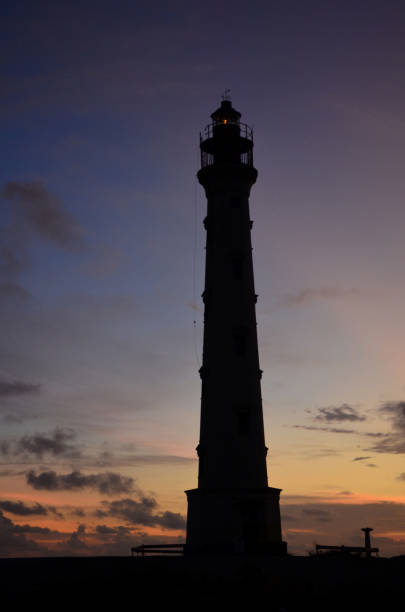 istock Towering California Lighthouse in Aruba 1145674493