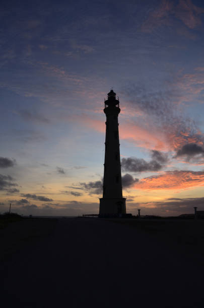 istock Towering California Lighthouse in Aruba 1145674512