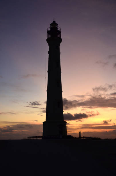 istock Towering California Lighthouse in Aruba 1145674538