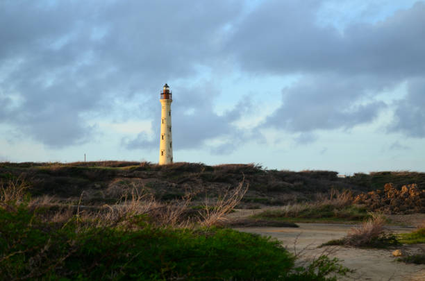 istock Towering California Lighthouse in Aruba 1145674568