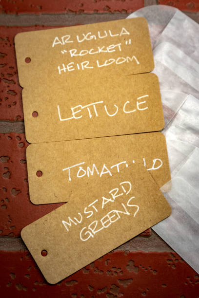 istock Handwritten Tag for Heirloom Seeds 1145677185