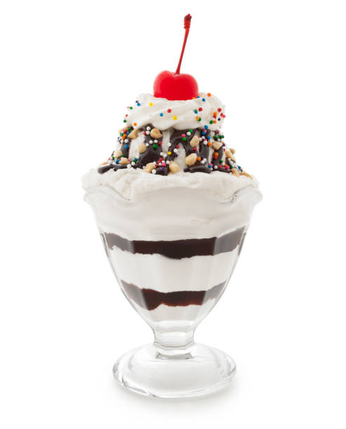 istock Vanilla and Chocolate Fudge Ice Cream Sundae 1145677924