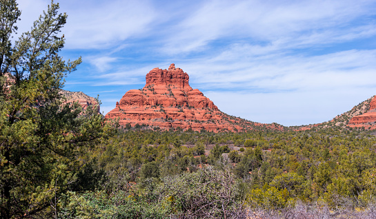 Panoramic summer overlook of scenic rock formations from Inspiration Point in Bryce Canyon National Park, southwest Utah.