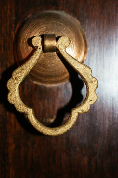 istock Old Handmade ottoman metal door handle 1145687290