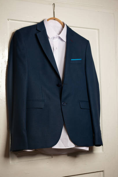 istock Men's classic suit on a white background 1145687312