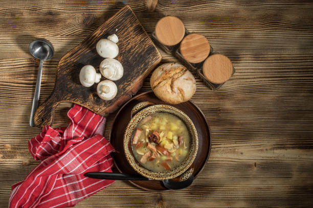 istock The sour soup made of rye flour. 1145687335