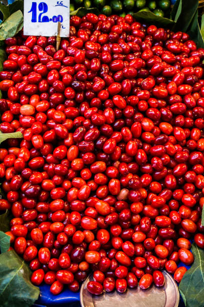 istock Cranberry on sale in Turkish street bazaar 1145687490