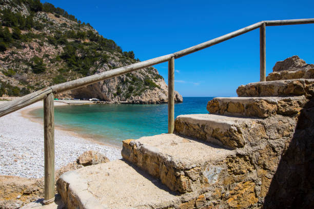 istock Steps on La Granadella Beach in Javea, or Xabia, in Spain 1145691415