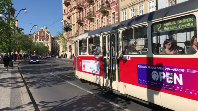 Tram in Prague Old Town