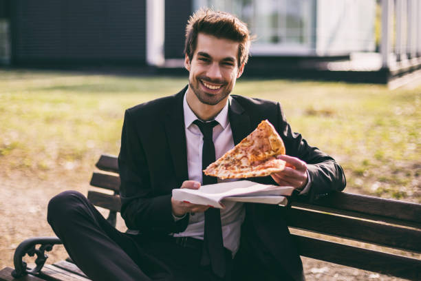 istock Elegant businessman on a lunch break 1145697298