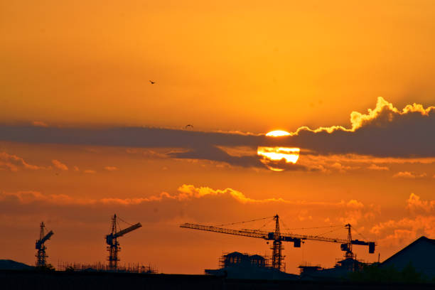 istock Sunrise over City Skyline 1145699445