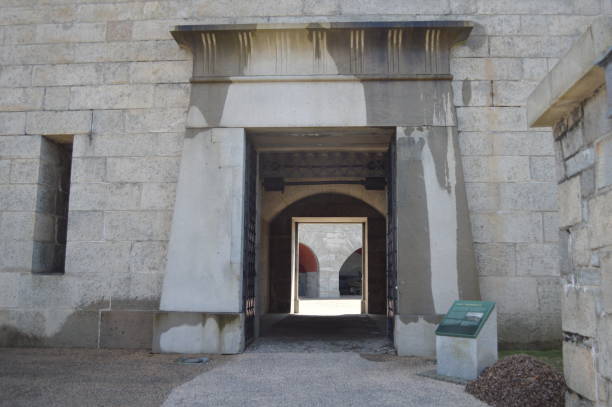 Fort Trumbull State Park - Fort Trumbull Entrance stock photo