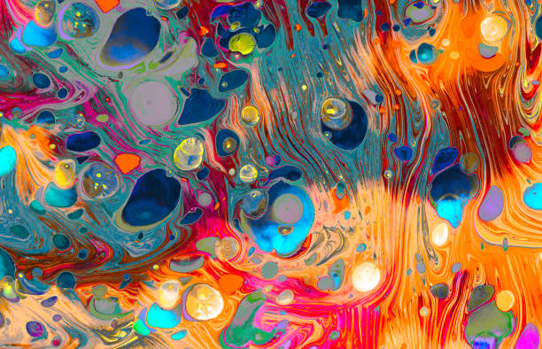 istock Abstract grunge art background texture with colorful paint splashes 1145703360