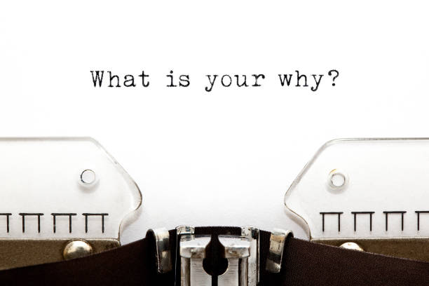 What Is Your Why Existential Question Existential question What Is Your Why typed on vintage typewriter with copy space. desire photos stock pictures, royalty-free photos & images
