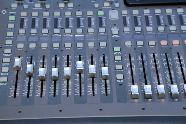 istock equipment for sound mixer control, electornic device 1145706547