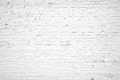 Old white brick wall background