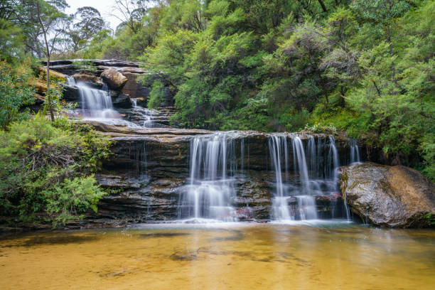 istock waterfall on undercliff walk, blue mountains national park, australia 12 1145710909