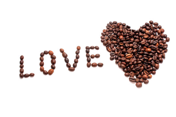 istock Coffee beans isolated on white background close up 1145730020
