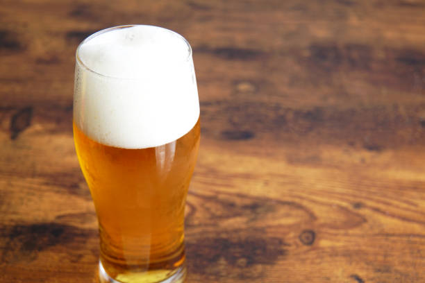istock Beer poured into the glass. 1145739815