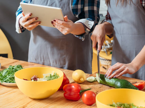 istock online cookery course vegetarian diet recipe 1145740539